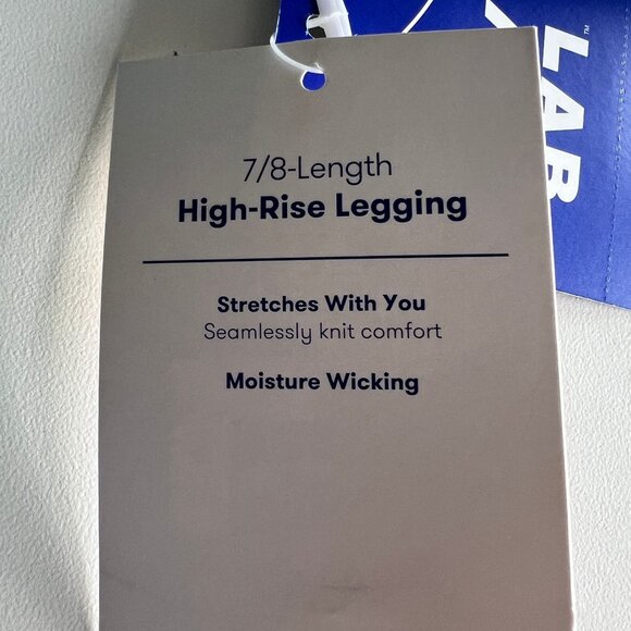 JoyLab Women's Seamless Cable Knit 7/8 Leggings Brown/Ivory Size XL 2Pk - Picture 6 of 8